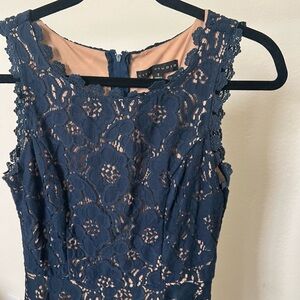 City Studio Navy Blue Lace Dresss